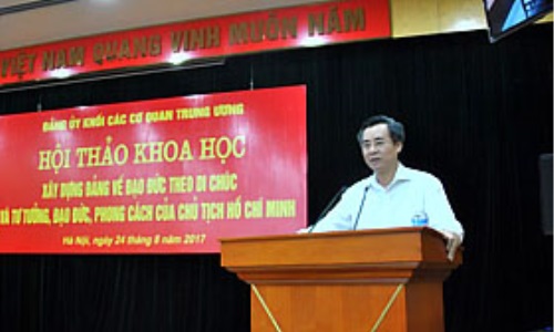 Hội thảo khoa học xây dựng Đảng về đạo đức theo Di chúc và tư tưởng, đạo đức, phong cách của Chủ tịch Hồ Chí Minh